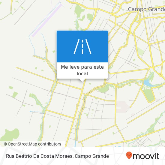 Rua Beátrio Da Costa Moraes mapa