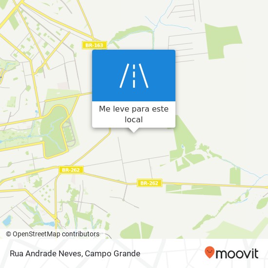 Rua Andrade Neves mapa