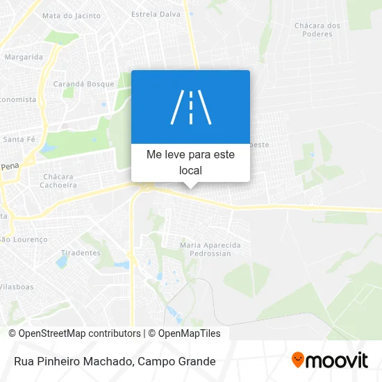 Rua Pinheiro Machado mapa