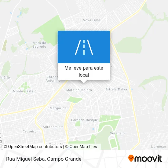 Rua Miguel Seba mapa