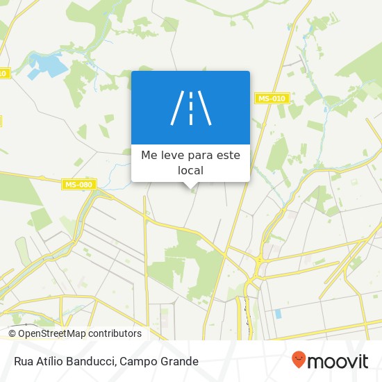 Rua Atílio Banducci mapa