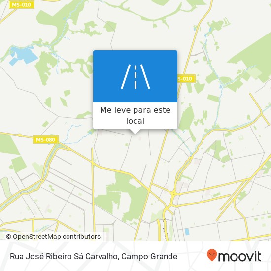 Rua José Ribeiro Sá Carvalho mapa