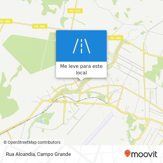 Rua Aloandia mapa