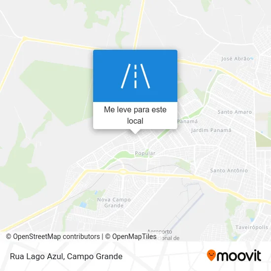 Rua Lago Azul mapa
