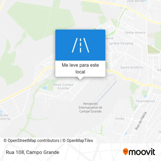 Rua 108 mapa