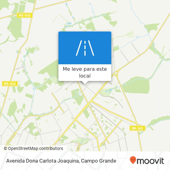 Avenida Dona Carlota Joaquina mapa