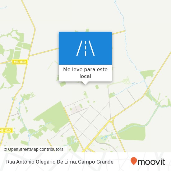 Rua Antônio Olegário De Lima mapa