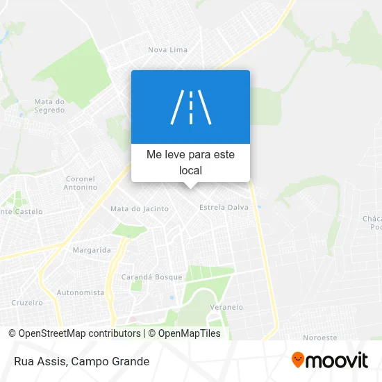 Rua Assis mapa