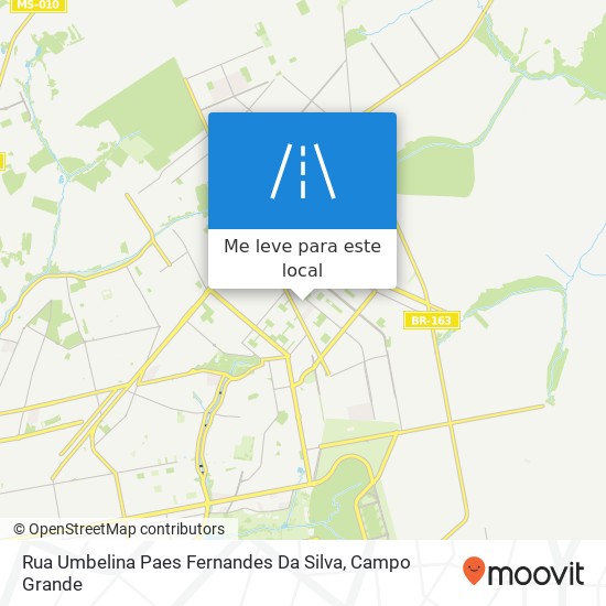 Rua Umbelina Paes Fernandes Da Silva mapa