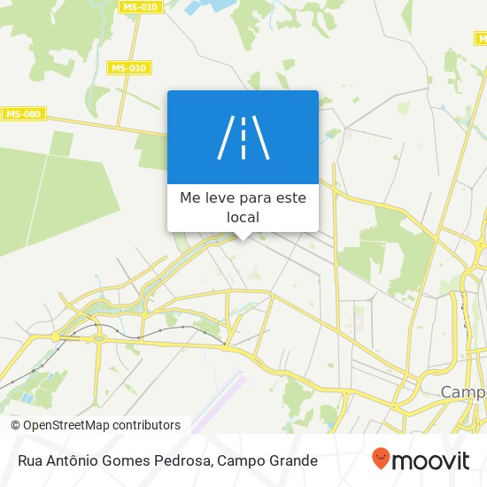 Rua Antônio Gomes Pedrosa mapa