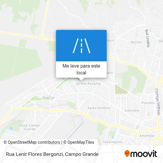 Rua Lenir Flores Bergonzi mapa
