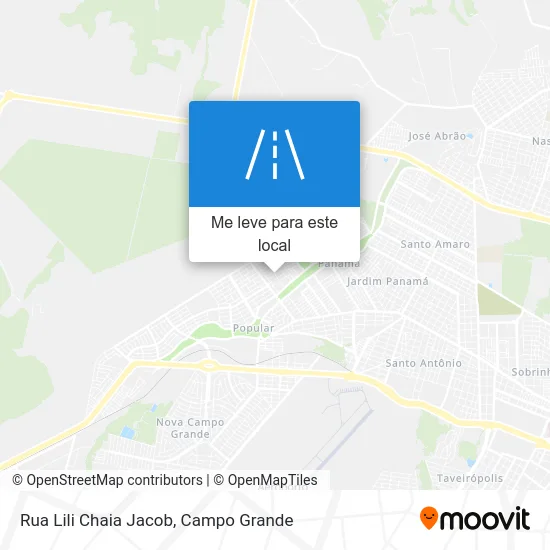 Rua Lili Chaia Jacob mapa