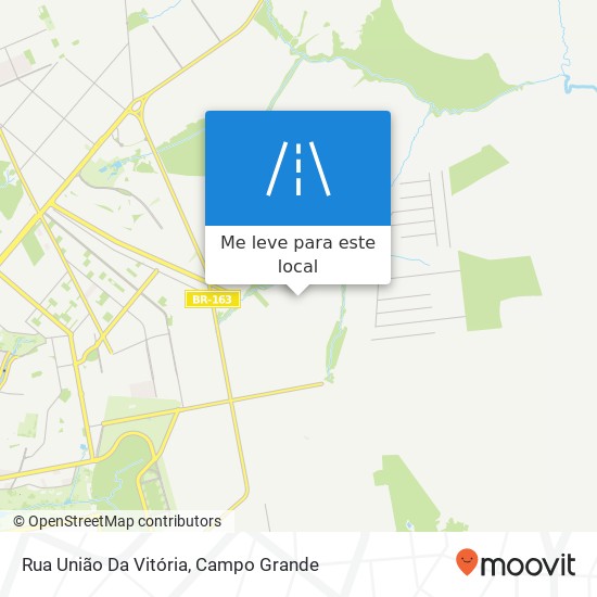 Rua União Da Vitória mapa