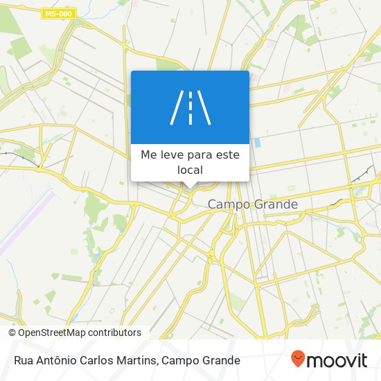 Rua Antônio Carlos Martins mapa