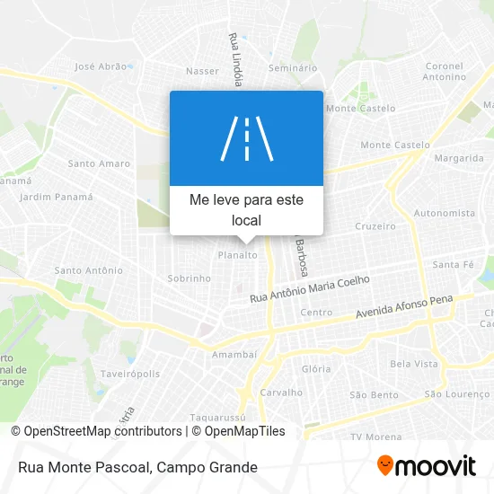 Rua Monte Pascoal mapa