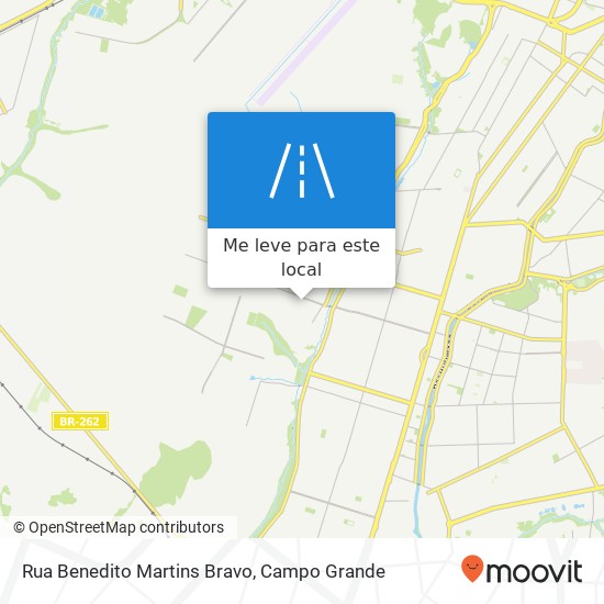 Rua Benedito Martins Bravo mapa