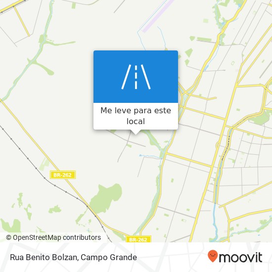 Rua Benito Bolzan mapa