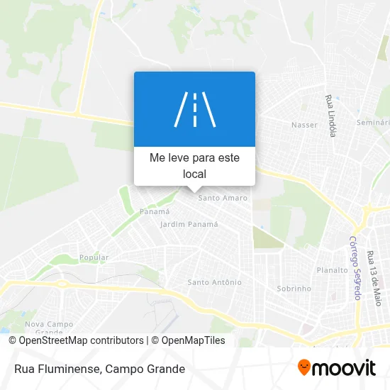 Rua Fluminense mapa