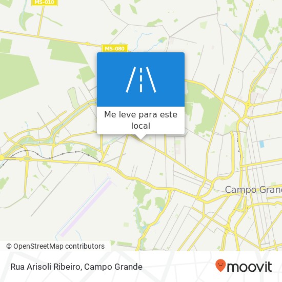 Rua Arisoli Ribeiro mapa