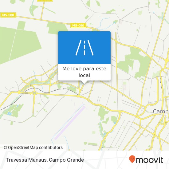 Travessa Manaus mapa