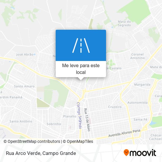 Rua Arco Verde mapa