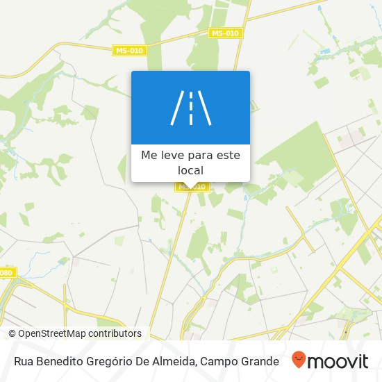 Rua Benedito Gregório De Almeida mapa