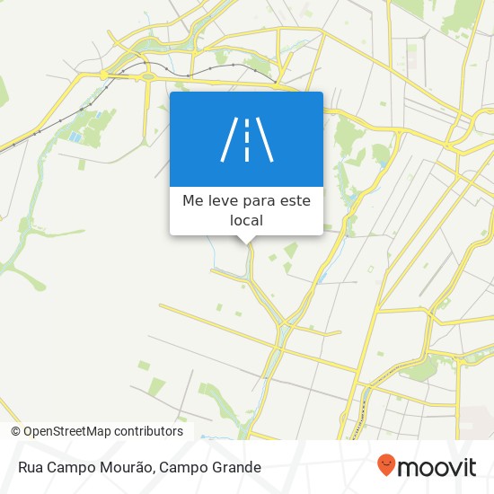 Rua Campo Mourão mapa