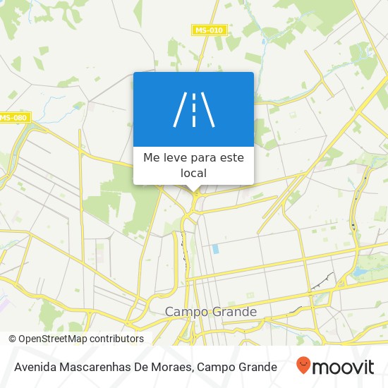 Avenida Mascarenhas De Moraes mapa
