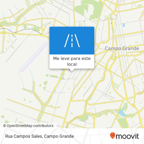 Rua Campos Sales mapa