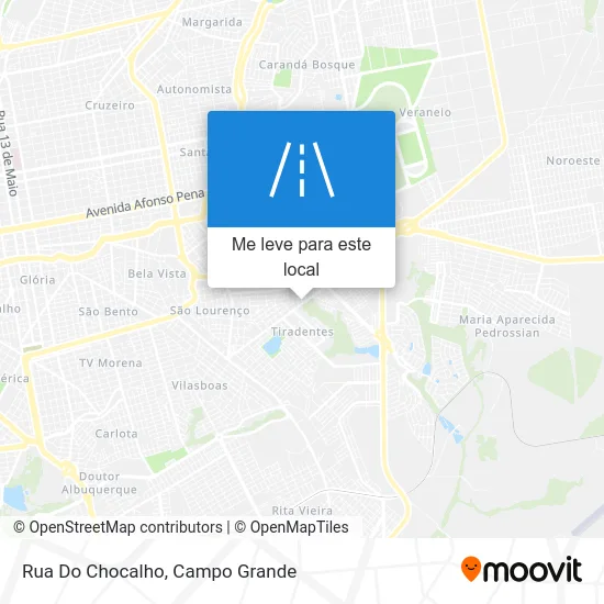 Rua Do Chocalho mapa