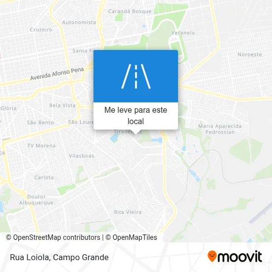 Rua Loiola mapa