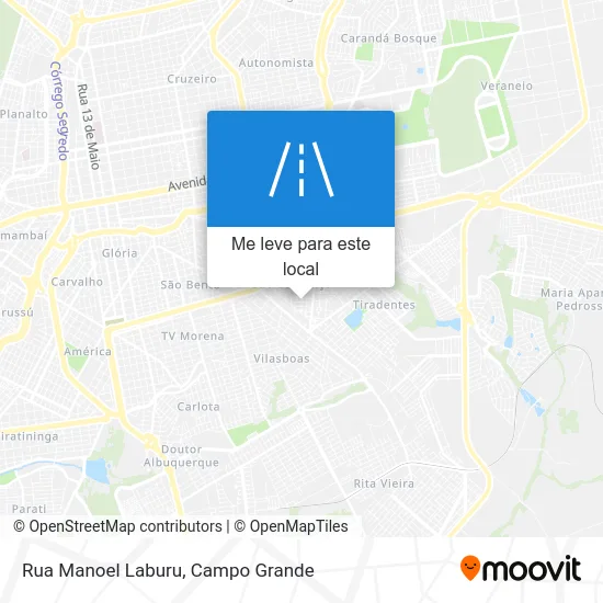 Rua Manoel Laburu mapa