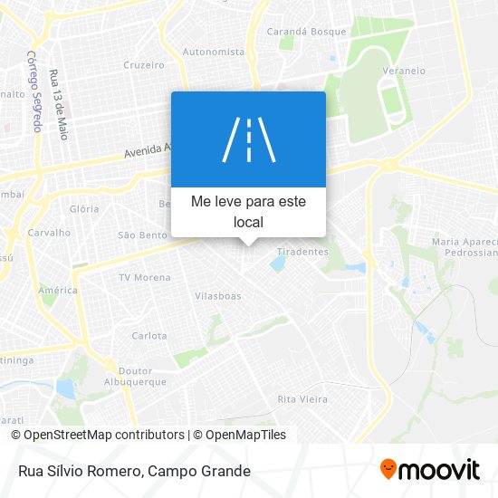 Rua Sílvio Romero mapa