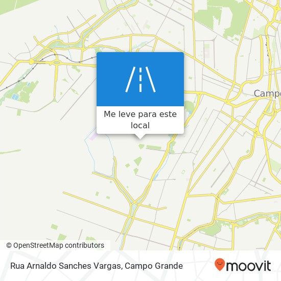 Rua Arnaldo Sanches Vargas mapa