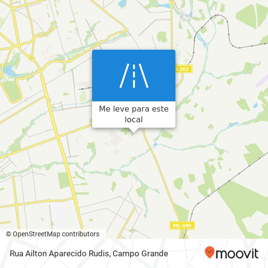 Rua Ailton Aparecido Rudis mapa