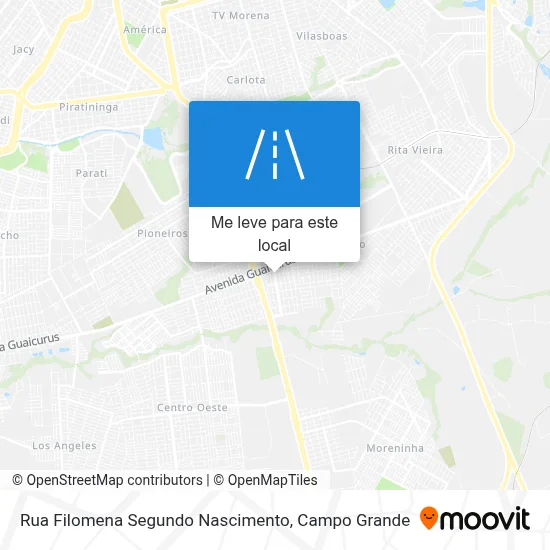 Rua Filomena Segundo Nascimento mapa