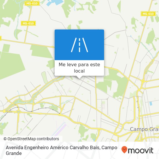 Avenida Engenheiro Américo Carvalho Baís mapa