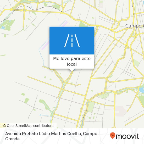 Avenida Prefeito Lúdio Martins Coelho mapa