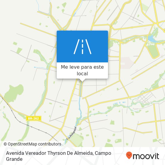 Avenida Vereador Thyrson De Almeida mapa