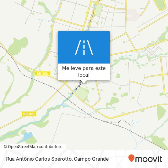 Rua Antônio Carlos Sperotto mapa