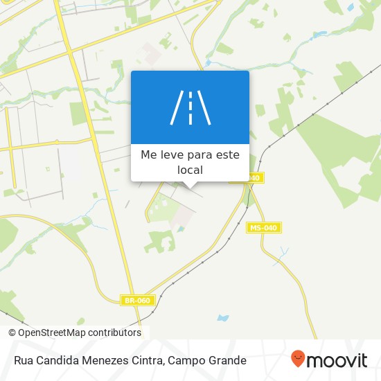 Rua Candida Menezes Cintra mapa