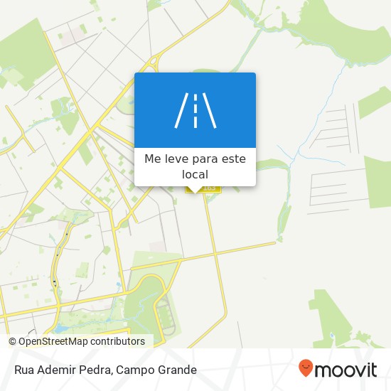 Rua Ademir Pedra mapa