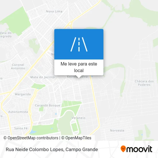 Rua Neide Colombo Lopes mapa