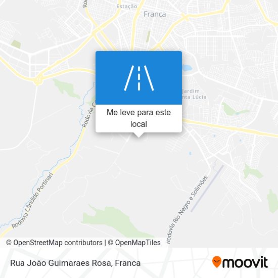 Rua João Guimaraes Rosa mapa