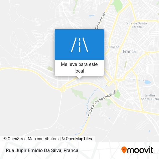 Rua Jupir Emidio Da Silva mapa