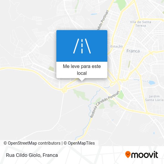 Rua Cildo Giolo mapa