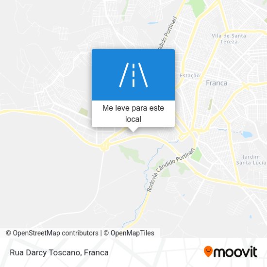 Rua Darcy Toscano mapa
