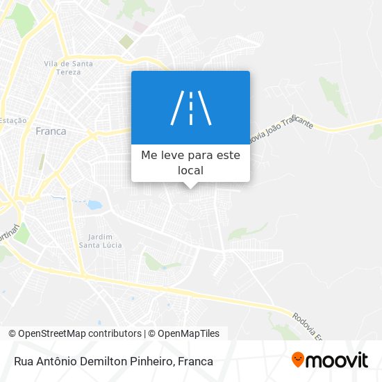 Rua Antônio Demilton Pinheiro mapa