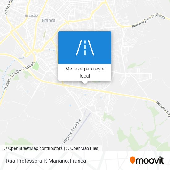 Rua Professora P. Mariano mapa