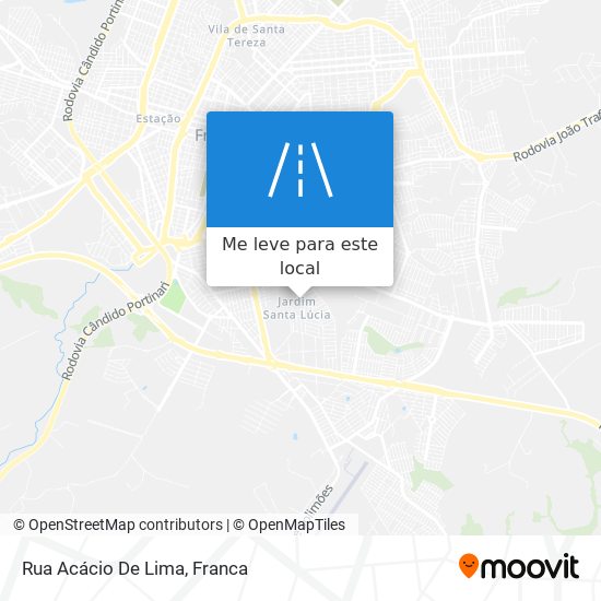 Rua Acácio De Lima mapa